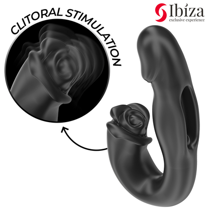 IBIZA - ROSE VIBRATOR FLICKING EFFECT AND CLIT STIMULATOR - My naughty haven #