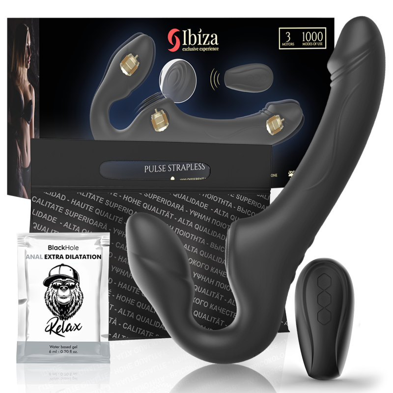 IBIZA - STRAPLESS VIBRATOR WITH REMOTE CONTROL PUSH BUTTON - My naughty haven #