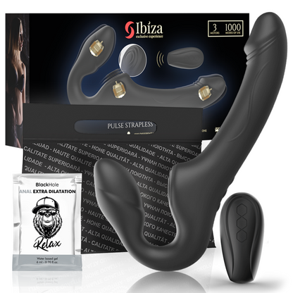 IBIZA - STRAPLESS VIBRATOR WITH REMOTE CONTROL PUSH BUTTON - My naughty haven #