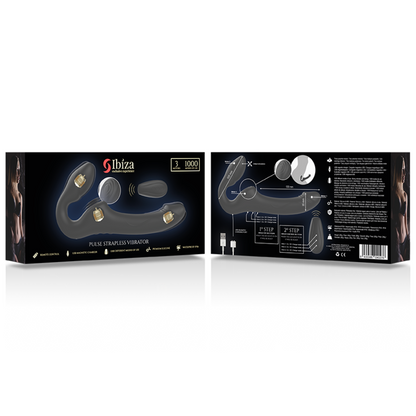 IBIZA - STRAPLESS VIBRATOR WITH REMOTE CONTROL PUSH BUTTON - My naughty haven #