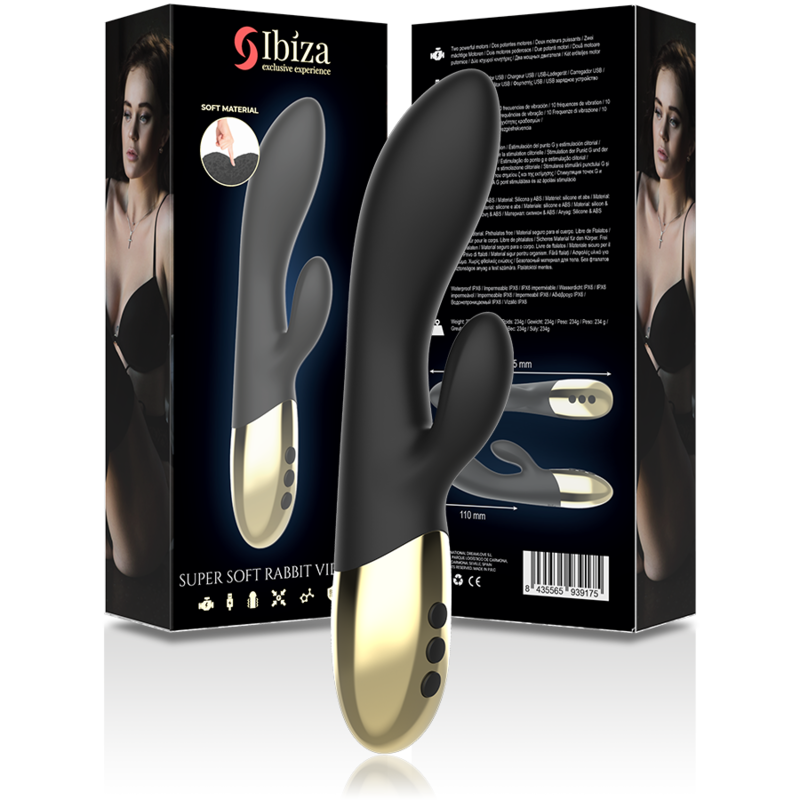 IBIZA - SUPER SOFT RABBIT VIBRATOR - My naughty haven #