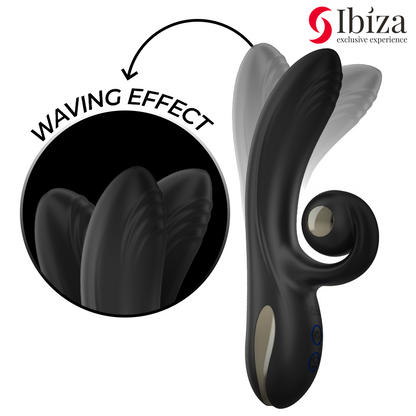 IBIZA - TWISTER VIBRATOR WITH CURVE STIMULATOR AND VIBRO-ROTATION - My naughty haven #