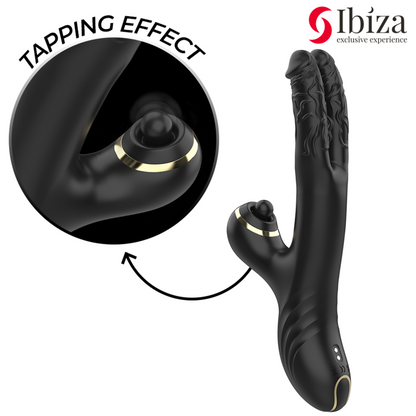 IBIZA - TWO DRAGONS DOUBLE VIBRATOR BLACK - My naughty haven #