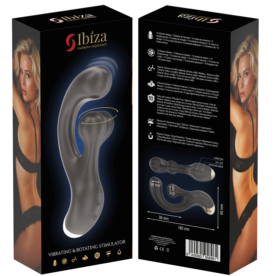 IBIZA - VIBRATING & ROTATING STIMULATOR - My naughty haven #