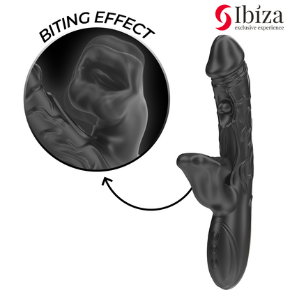 IBIZA - VIBRATOR AND CLITORIS STIMULATOR WITH BITING AND ROTATION EFFECT - My naughty haven #
