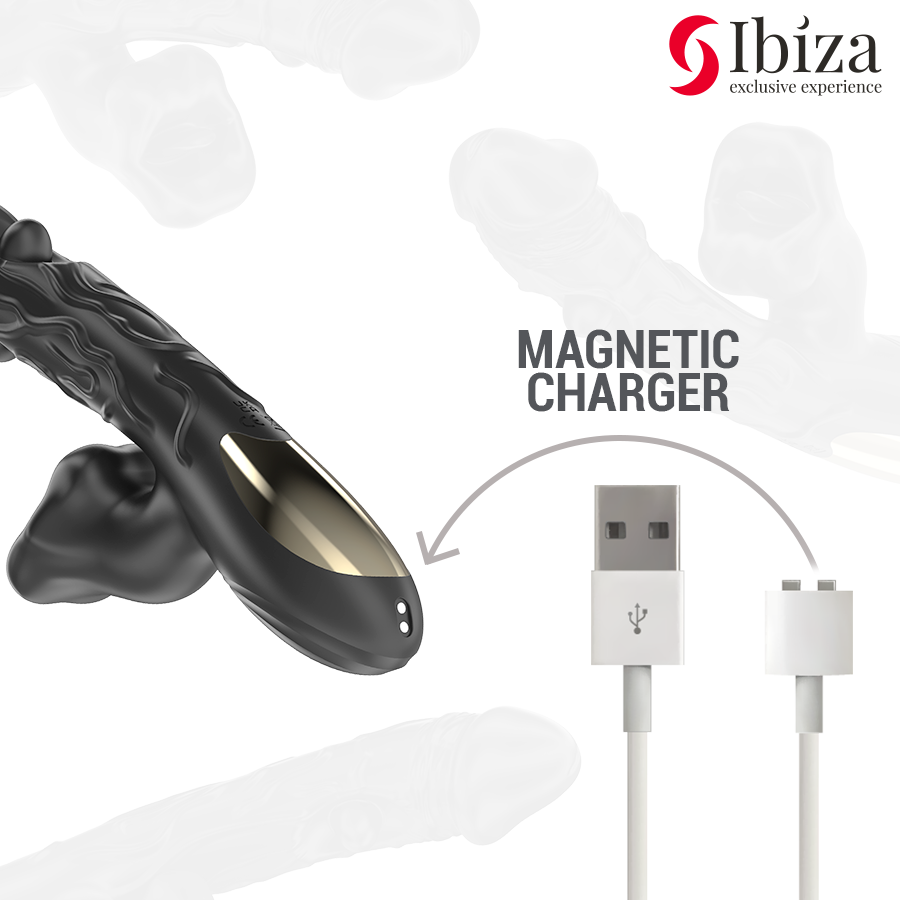 IBIZA - VIBRATOR AND CLITORIS STIMULATOR WITH BITING AND ROTATION EFFECT - My naughty haven #