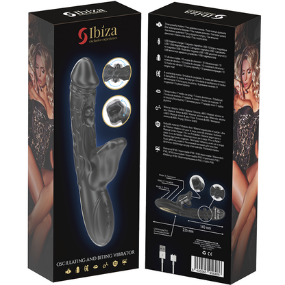 IBIZA - VIBRATOR AND CLITORIS STIMULATOR WITH BITING AND ROTATION EFFECT - My naughty haven #