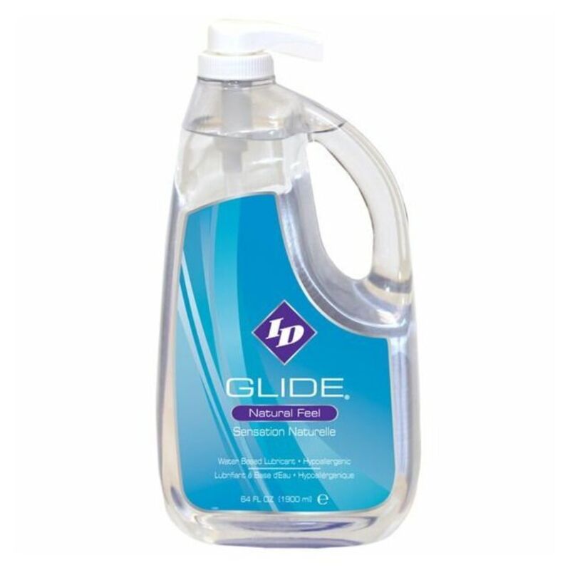 ID GLIDE - WATER BASED LUBRICANT + HYPOALLERGENIC NATURAL FEEL 1900 ML - My naughty haven #