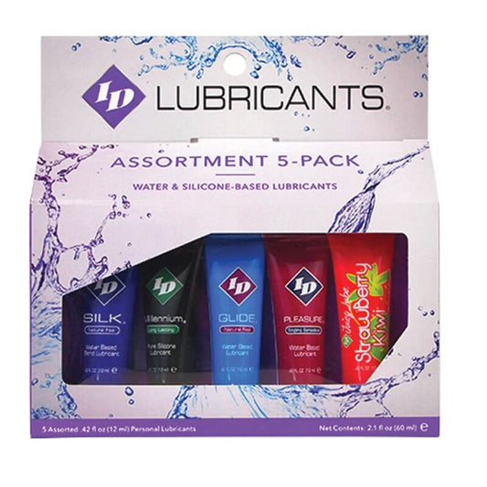 ID JUICY LUBE - ASSORTED 5X LUBRICANT TUBE PACK 12 ML - My naughty haven #