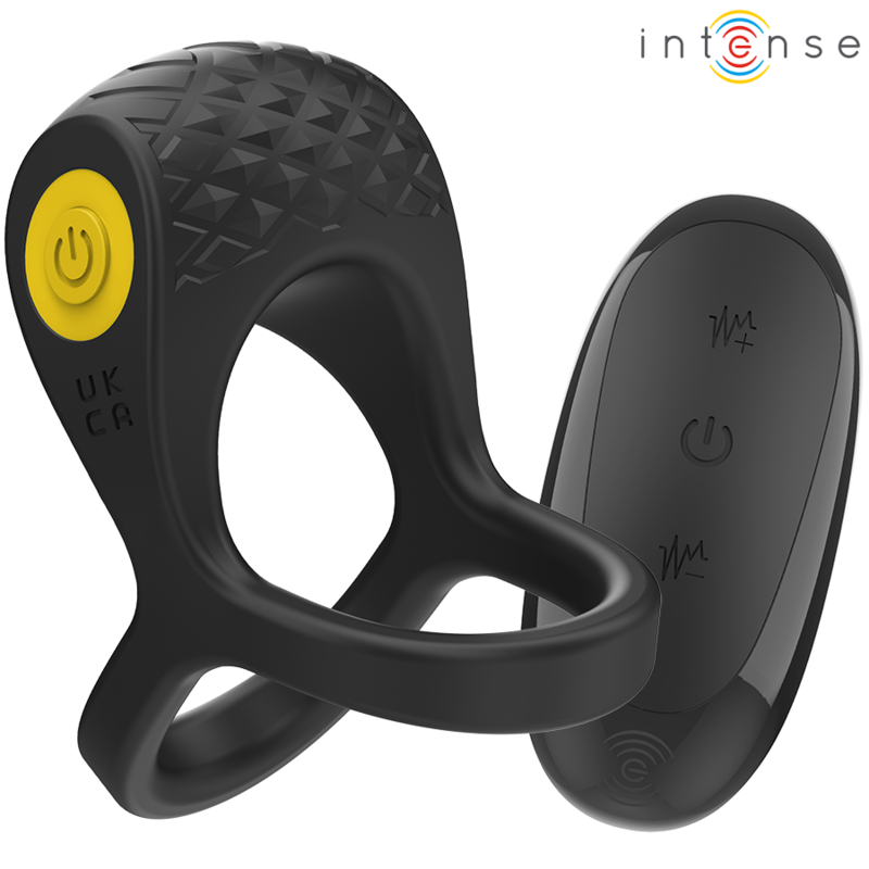 INTENSE - ALEX VIBRATOR DOUBLE PENIS RING 10 VIBRATIONS BLACK - My naughty haven #