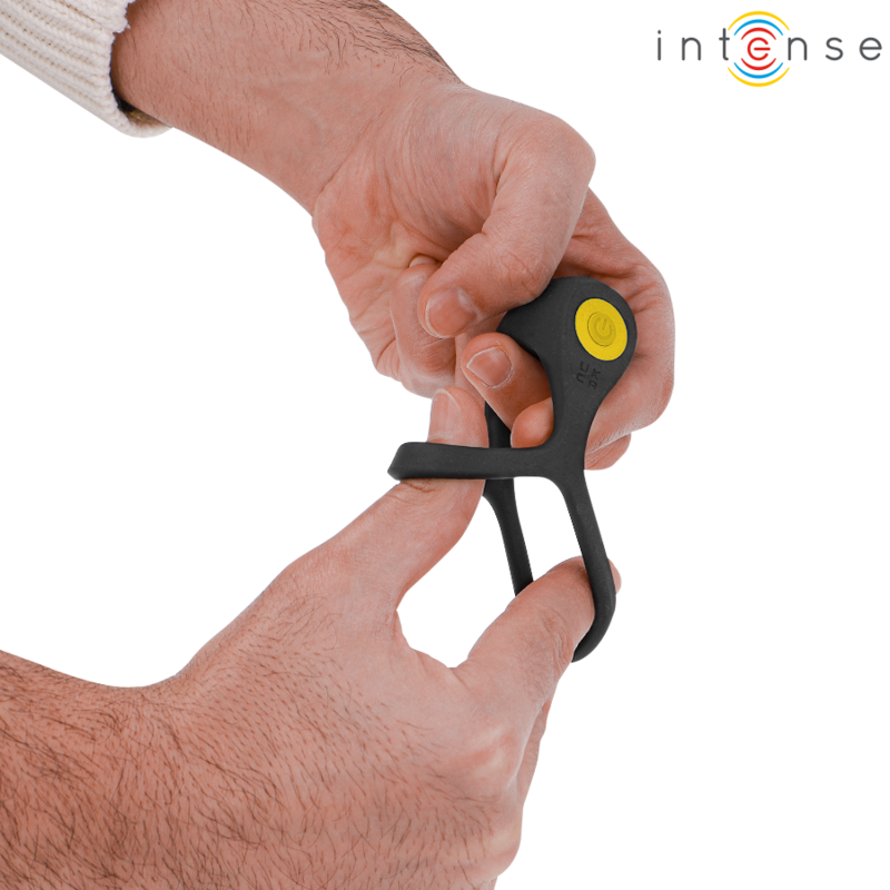 INTENSE - ALEX VIBRATOR DOUBLE PENIS RING 10 VIBRATIONS BLACK - My naughty haven #