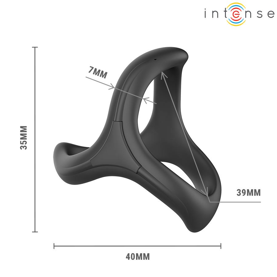 INTENSE - ALFIE ADJUSTABLE TRIPLE PENIS RING MODEL 6 - My naughty haven #