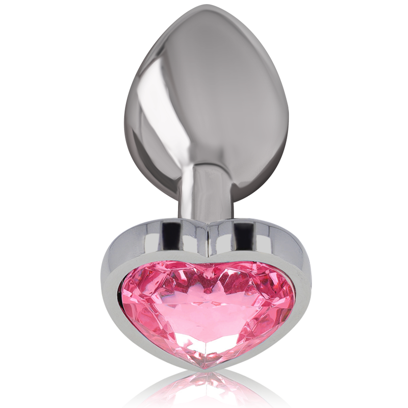 INTENSE - ALUMINUM METAL ANAL PLUG PINK HEART SIZE M - My naughty haven #