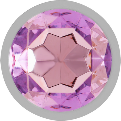 INTENSE - ALUMINUM METAL ANAL PLUG WITH VIOLET CRYSTAL SIZE M - My naughty haven #