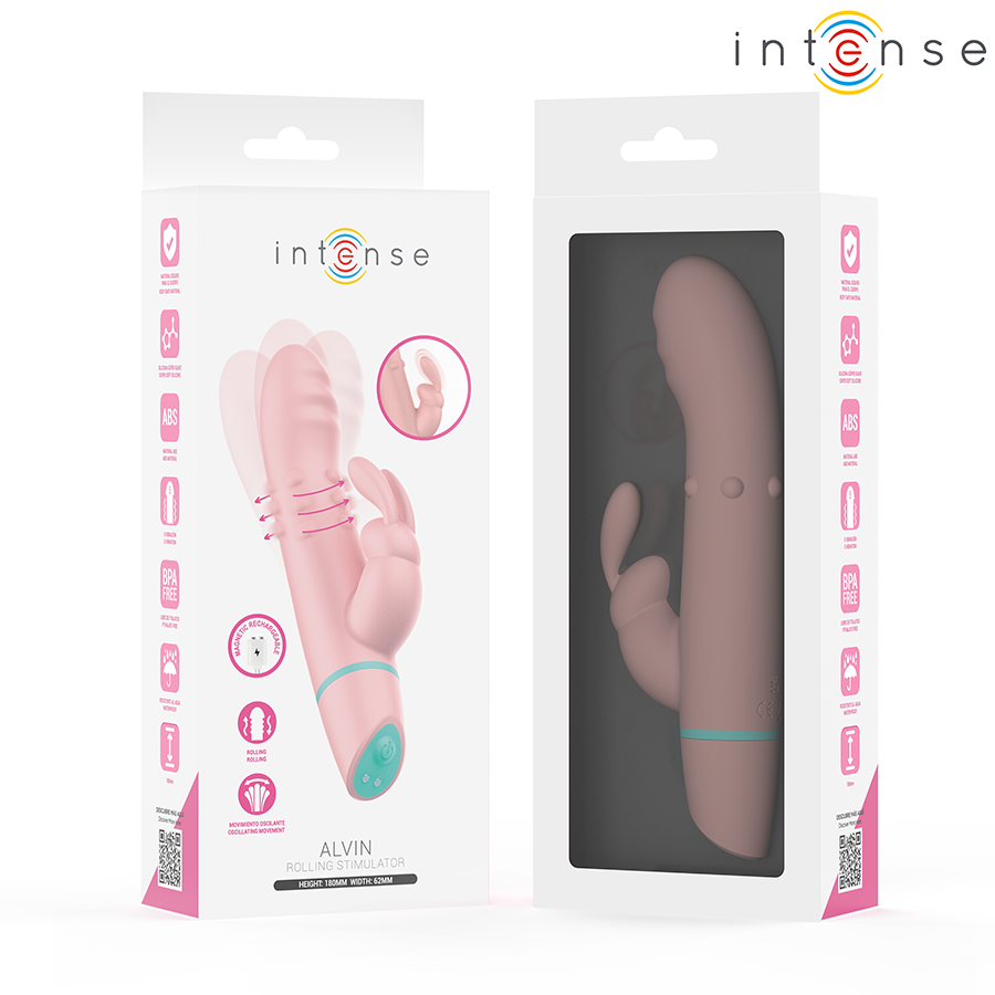 INTENSE - ALVIN RABBIT STIMULATOR & ROLLING VIBRATOR + OSCILLATING - My naughty haven #