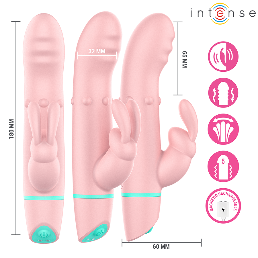 INTENSE - ALVIN RABBIT STIMULATOR & ROLLING VIBRATOR + OSCILLATING - My naughty haven #