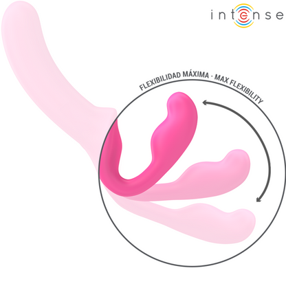 INTENSE - AMY DOUBLE VIBRATOR 20 CM PINK REMOTE CONTROL - My naughty haven #