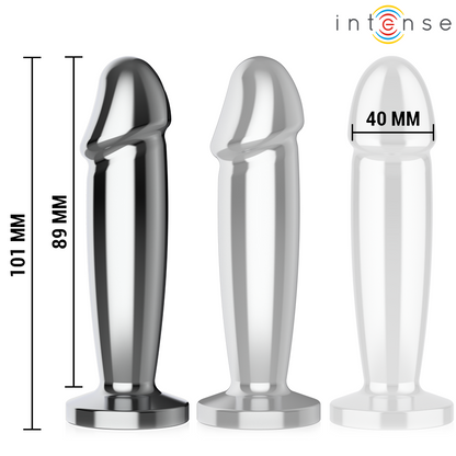 INTENSE - ANAL PLUG 10 VIBRATIONS METAL DILDO WITH REMOTE CONTROL M - My naughty haven #