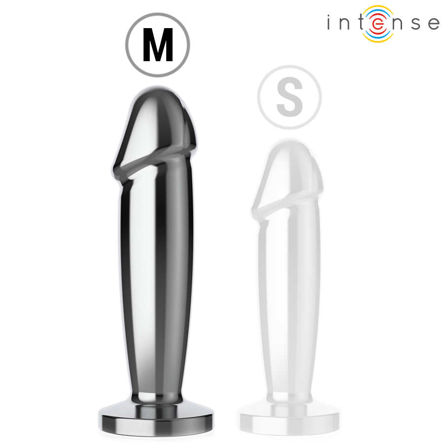 INTENSE - ANAL PLUG 10 VIBRATIONS METAL DILDO WITH REMOTE CONTROL M - My naughty haven #