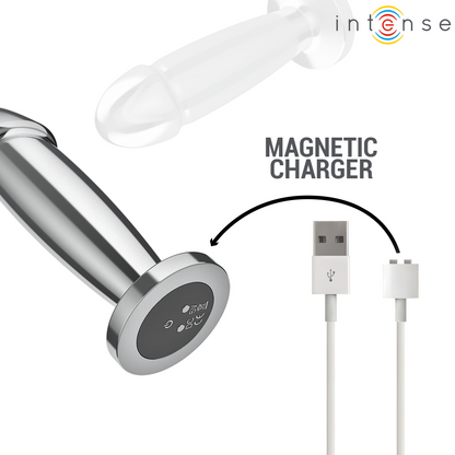 INTENSE - ANAL PLUG 10 VIBRATIONS METAL DILDO WITH REMOTE CONTROL M - My naughty haven #