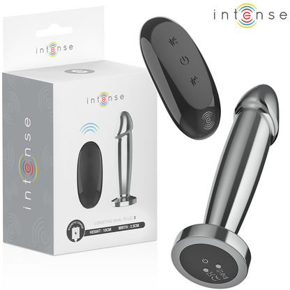 INTENSE - ANAL PLUG 10 VIBRATIONS METAL DILDO WITH REMOTE CONTROL S - My naughty haven #