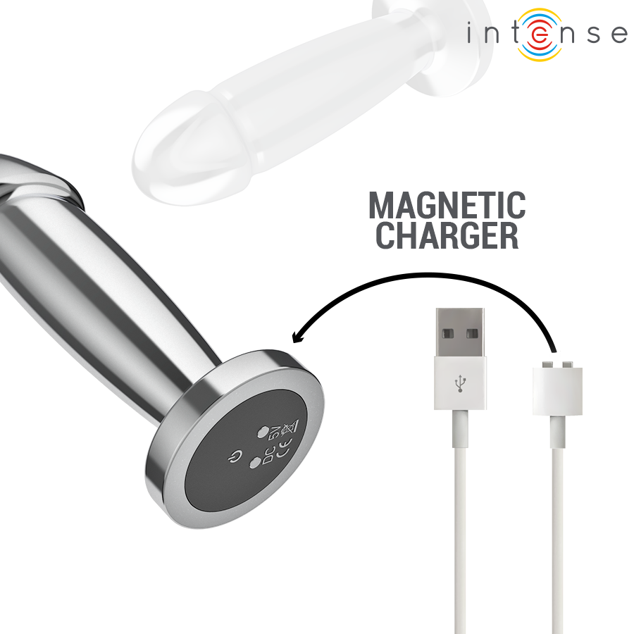 INTENSE - ANAL PLUG 10 VIBRATIONS METAL DILDO WITH REMOTE CONTROL S - My naughty haven #