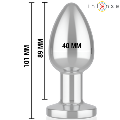 INTENSE - ANAL PLUG 10 VIBRATIONS METAL WITH REMOTE CONTROL L - My naughty haven #