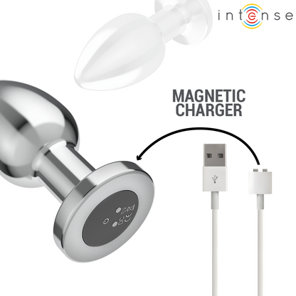 INTENSE - ANAL PLUG 10 VIBRATIONS METAL WITH REMOTE CONTROL L - My naughty haven #