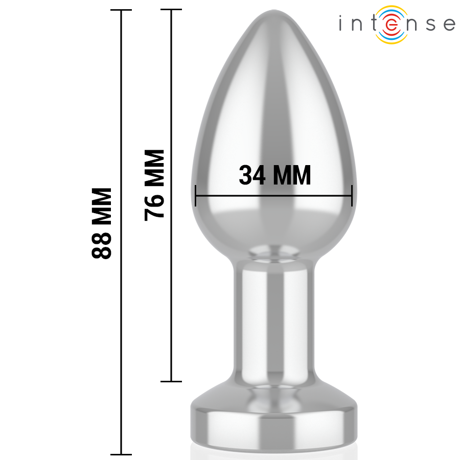 INTENSE - ANAL PLUG 10 VIBRATIONS METAL WITH REMOTE CONTROL M - My naughty haven #