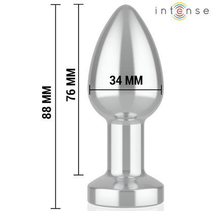 INTENSE - ANAL PLUG 10 VIBRATIONS METAL WITH REMOTE CONTROL M - My naughty haven #