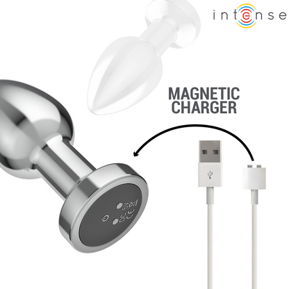 INTENSE - ANAL PLUG 10 VIBRATIONS METAL WITH REMOTE CONTROL M - My naughty haven #