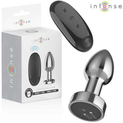 INTENSE - ANAL PLUG 10 VIBRATIONS METAL WITH REMOTE CONTROL S - My naughty haven #