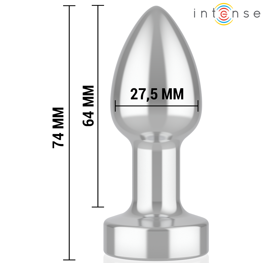 INTENSE - ANAL PLUG 10 VIBRATIONS METAL WITH REMOTE CONTROL S - My naughty haven #