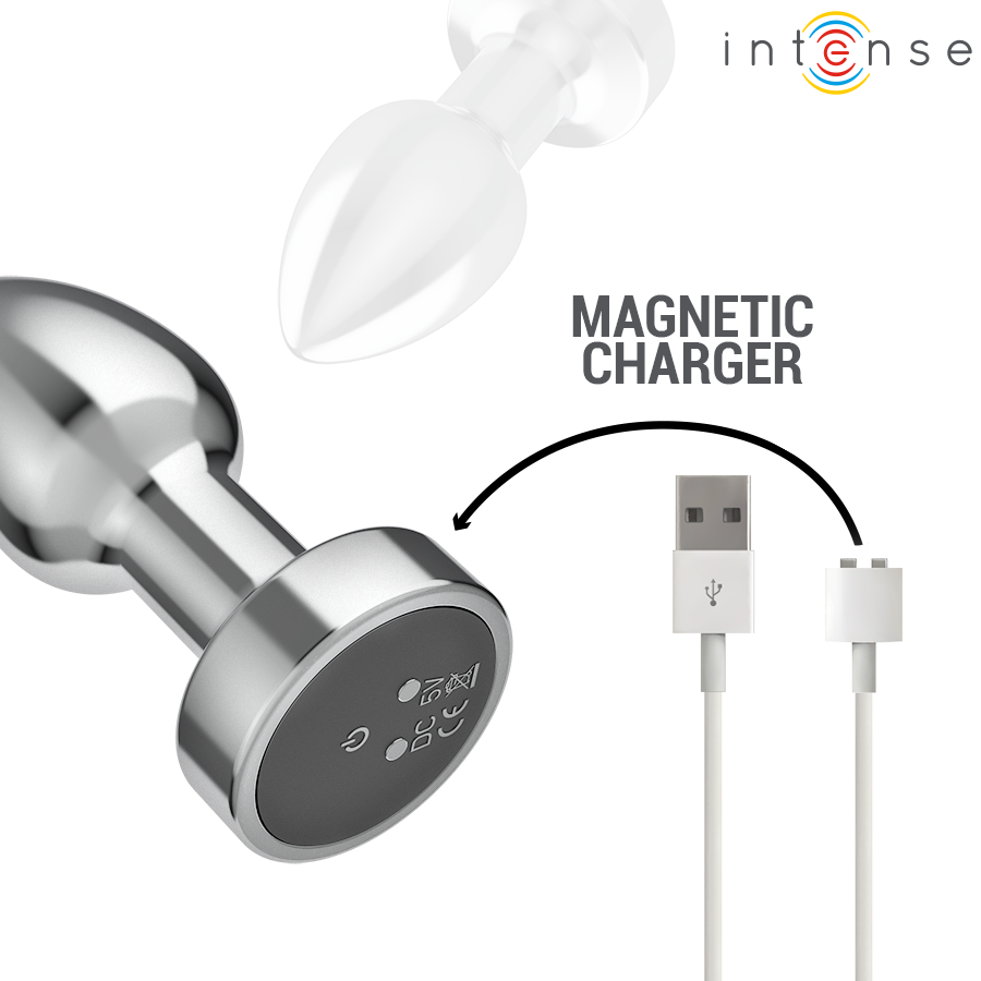 INTENSE - ANAL PLUG 10 VIBRATIONS METAL WITH REMOTE CONTROL S - My naughty haven #