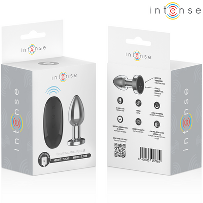 INTENSE - ANAL PLUG 10 VIBRATIONS METAL WITH REMOTE CONTROL S - My naughty haven #