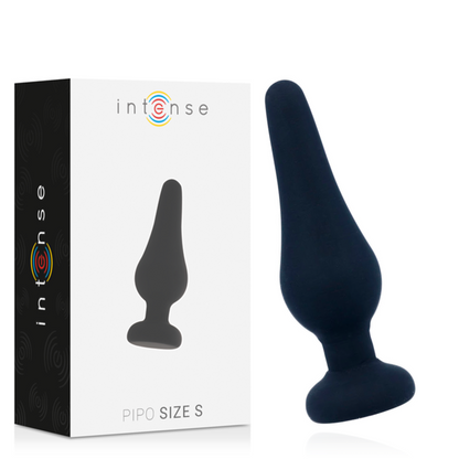 INTENSE - ANAL PLUG PIPO S BLACK SILICONE 9.8 CM - My naughty haven #
