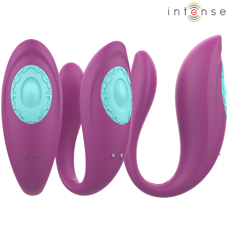 INTENSE - ANNIE U-SHAPED VIBRATOR AND STIMULATOR PURPLE REMOTE CONTROL - My naughty haven #