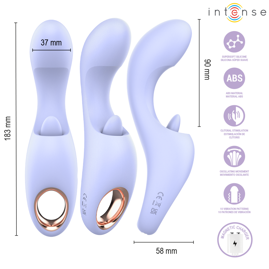 INTENSE - ANYA MULTIFUNCTION VIBRATION AND MOVEMENT STIMULATOR - My naughty haven #