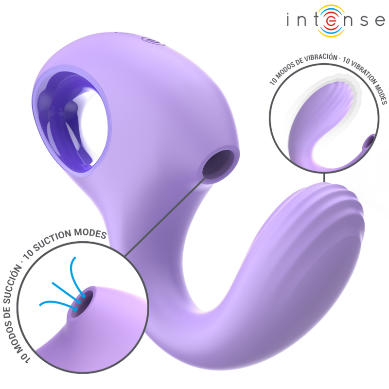 INTENSE - BAXTER VIBRATOR & STIMULATOR VIOLET - My naughty haven #