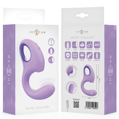 INTENSE - BAXTER VIBRATOR & STIMULATOR VIOLET - My naughty haven #