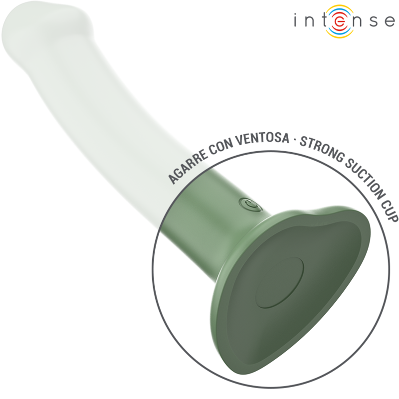 INTENSE - BECCA VIBRATOR WITH SUCTION CUP 10 VIBRATIONS GREEN REMOTE CONTROL - My naughty haven #