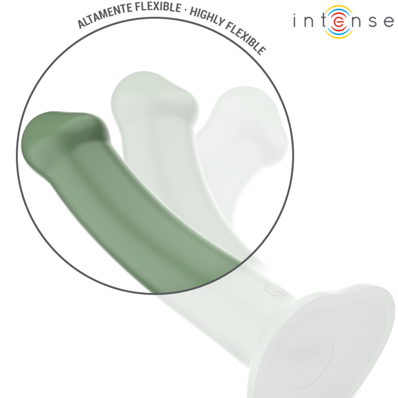 INTENSE - BECCA VIBRATOR WITH SUCTION CUP 10 VIBRATIONS GREEN REMOTE CONTROL - My naughty haven #