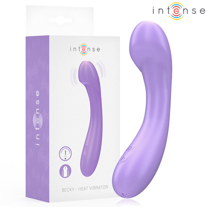 INTENSE - BECKY VIBRATOR 19 CM HEATABLE 7 VIBRATIONS PURPLE - My naughty haven #