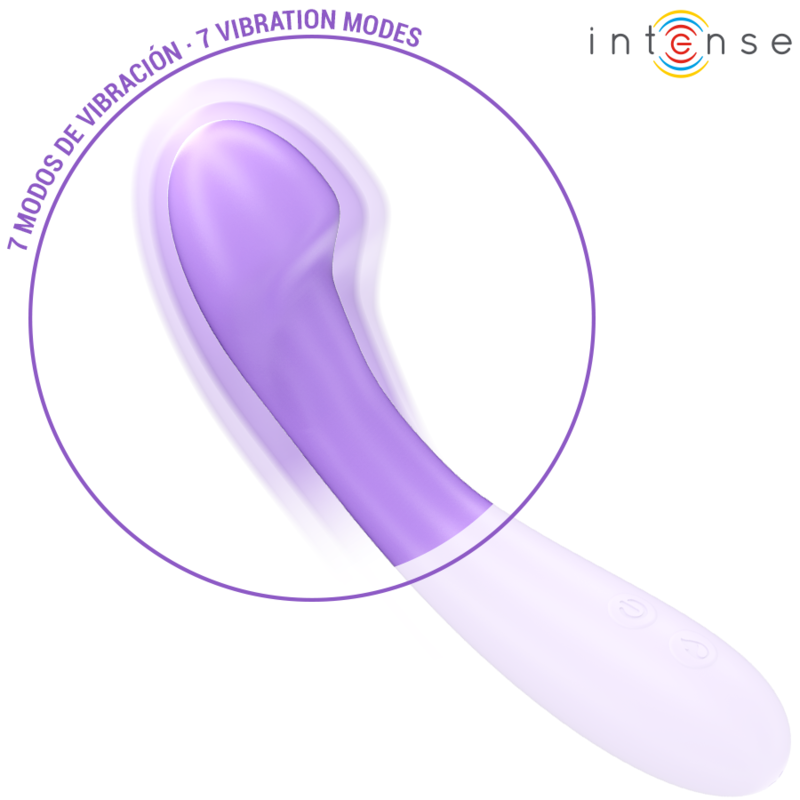 INTENSE - BECKY VIBRATOR 19 CM HEATABLE 7 VIBRATIONS PURPLE - My naughty haven #