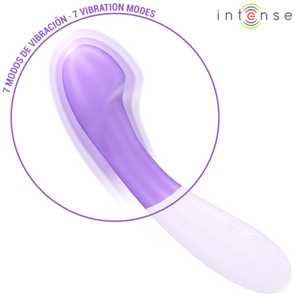 INTENSE - BECKY VIBRATOR 19 CM HEATABLE 7 VIBRATIONS PURPLE - My naughty haven #
