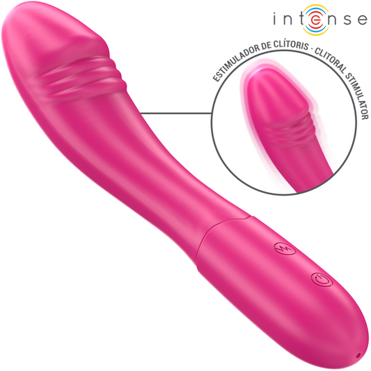INTENSE - BELINDA VIBRATOR 19 CM FLEXIBLE 10 VIBRATIONS PINK - My naughty haven #