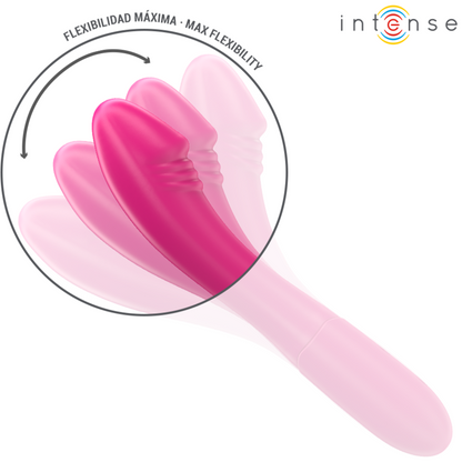 INTENSE - BELINDA VIBRATOR 19 CM FLEXIBLE 10 VIBRATIONS PINK - My naughty haven #
