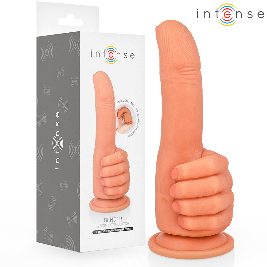 INTENSE - BENDER G-SPOT STIMULATOR FLEXIBLE HAND 11.3 CM - My naughty haven #