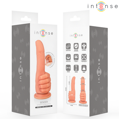 INTENSE - BENDER G-SPOT STIMULATOR FLEXIBLE HAND 11.3 CM - My naughty haven #