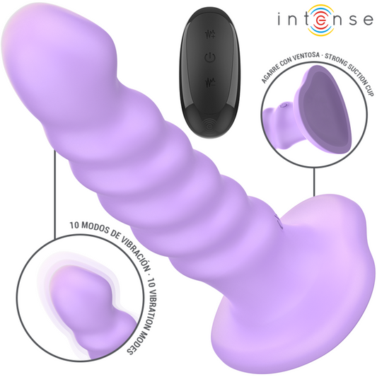 INTENSE - BRENDA VIBRATOR SIZE M SPIRAL DESIGN 10 VIBRATIONS PURPLE REMOTE CONTROL - My naughty haven #
